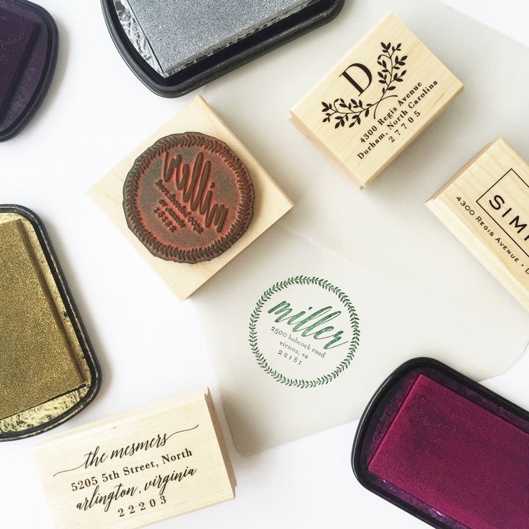 haute papier return address stamp 3