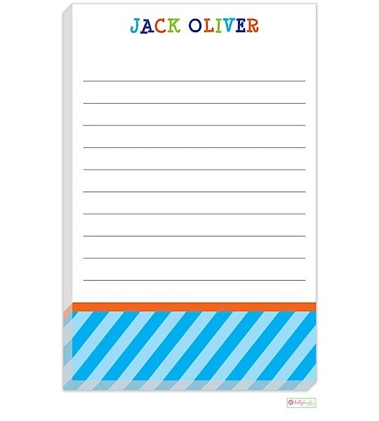 personalized - jack oliver over the rainbow notepad