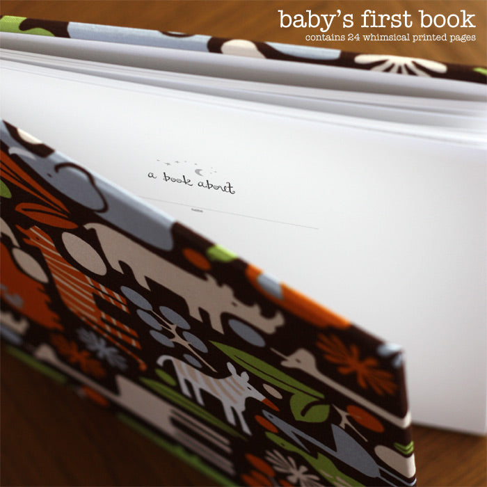 baby's first book - jungle book by rag and bone bindery