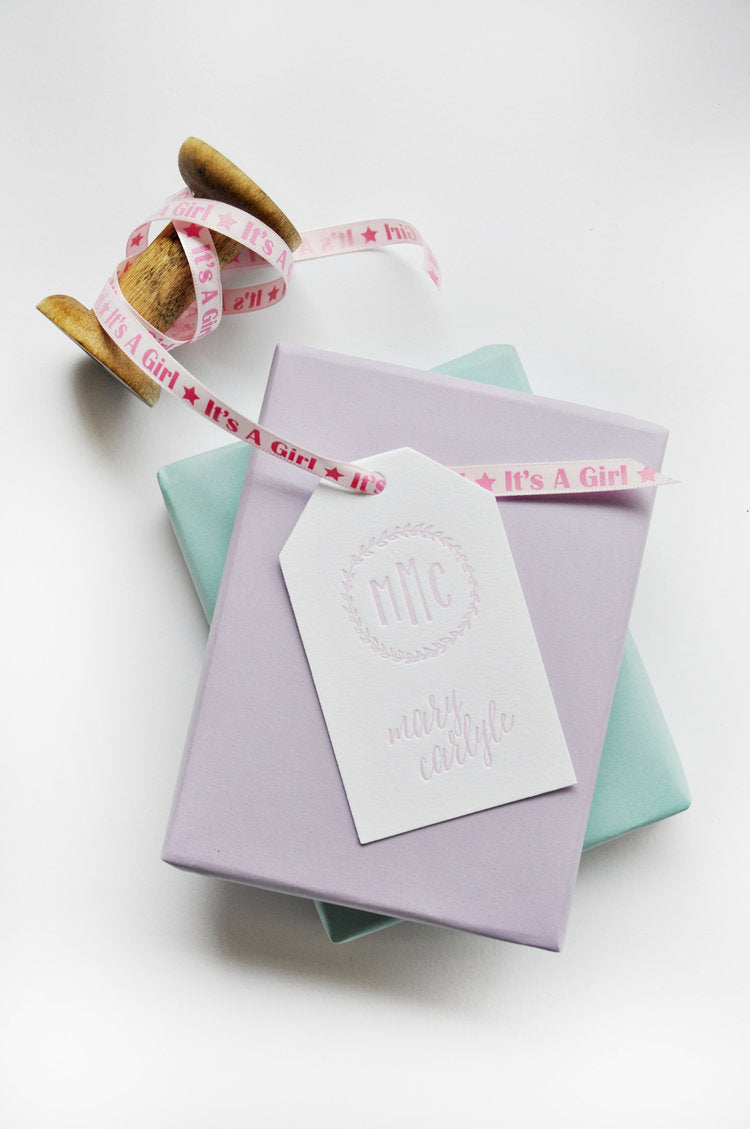 Letterpress Gift Tag-T105