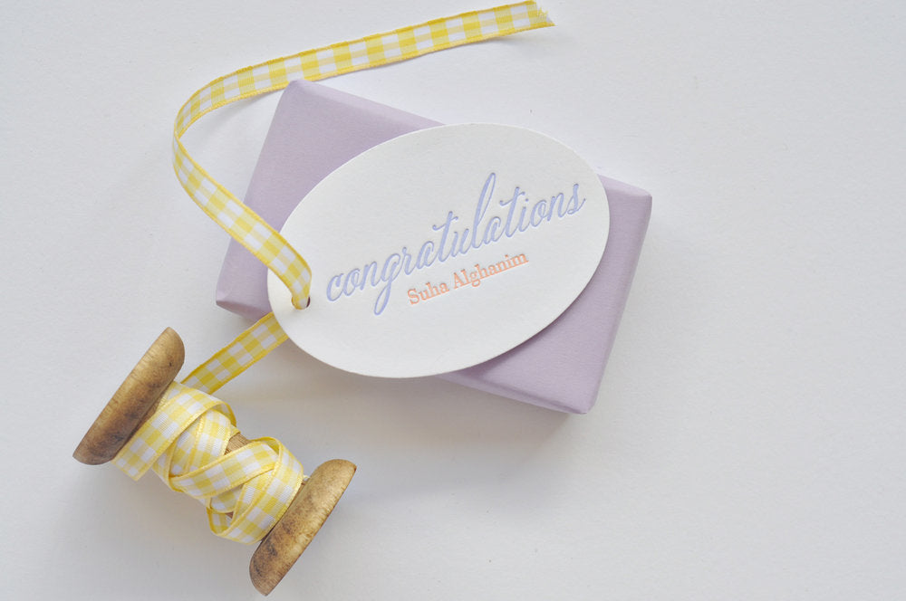 Letterpress Gift Tag-T106