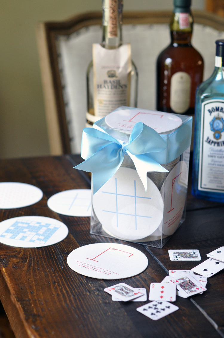 Letterpressed Games Coasters