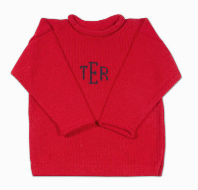 monogrammed baby sweater