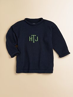 monogrammed baby sweater