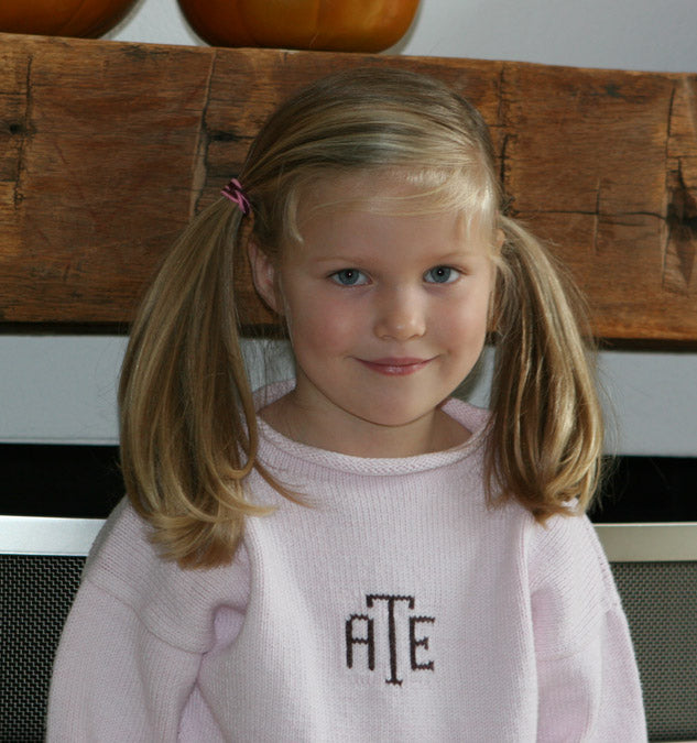 monogrammed baby sweater