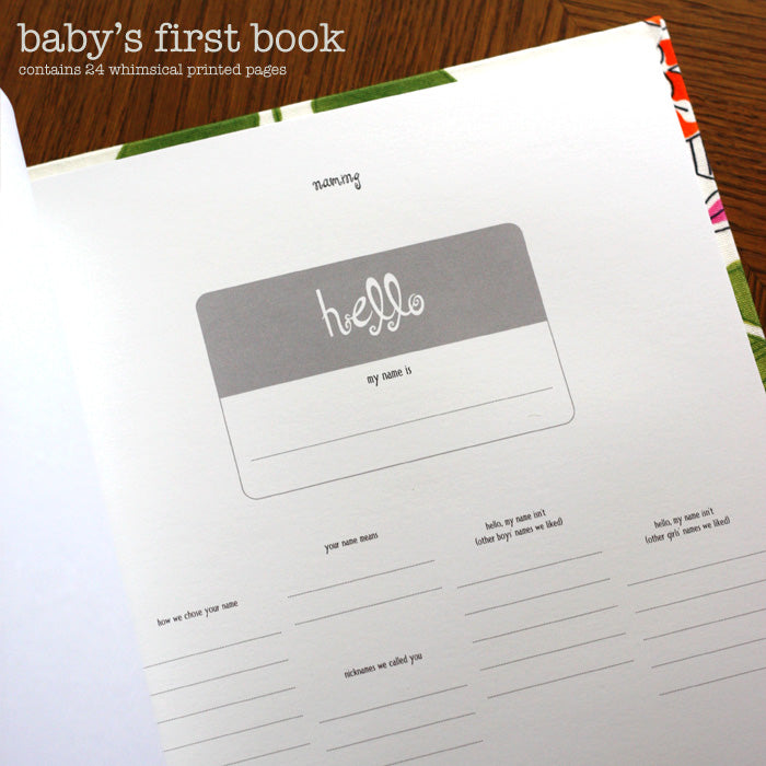 baby's first book - park avenue by rag and bone bindery