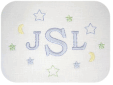 personalized embroidered baby pillow - boy
