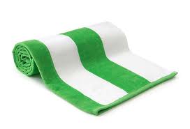 personalized beach towels - cabana wide stripe (not hooded)