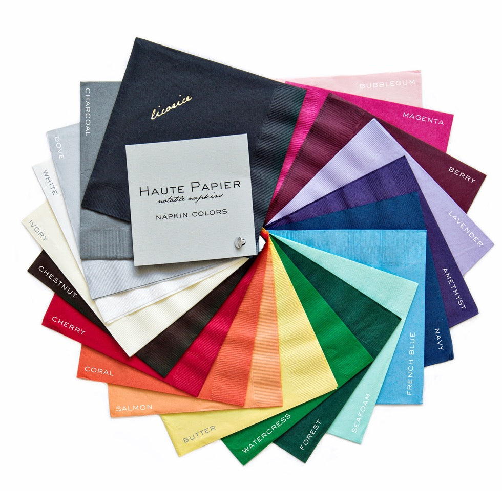 personalized cocktail napkins