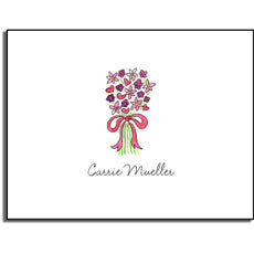 personalized everyday notes  bouquet in pink