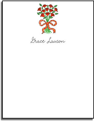 personalized everyday notes  coming up roses