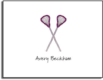 personalized everyday notes  lacrosse