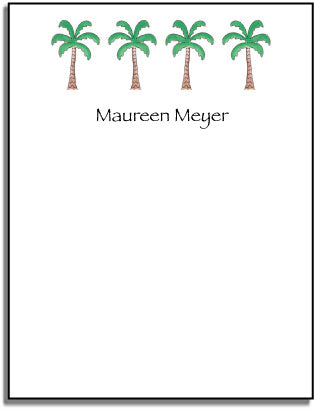 personalized everyday notes  palm paradise