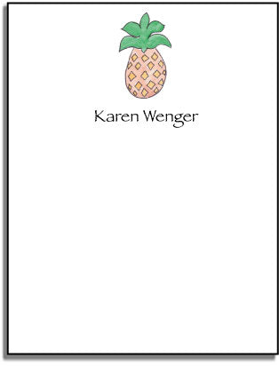 personalized everyday notes  pineapple