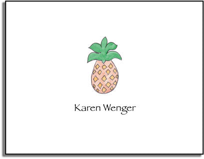 personalized everyday notes  pineapple