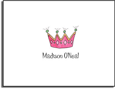 personalized everyday notes - princess for a day
