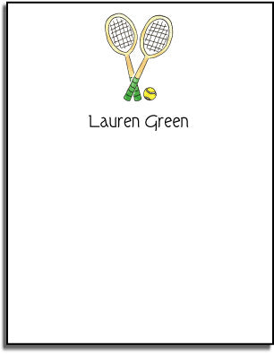 personalized everyday notes  tennis pro