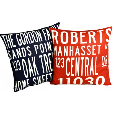 custom family home pillow