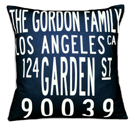 custom family home pillow