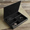 personalized deluxe leather valet