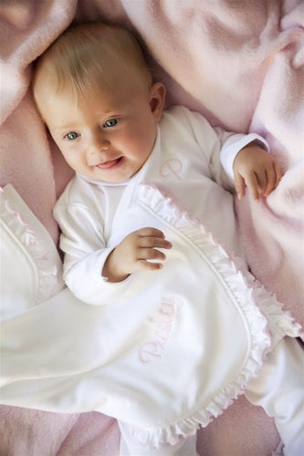 personalized ruffled 3 piece take-me-home set