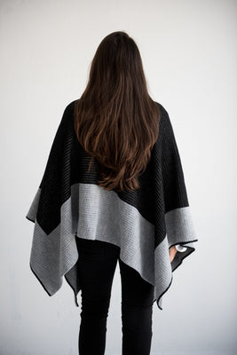 personalized single border blanket poncho