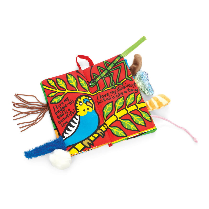 pet tails plush book by jelly cat