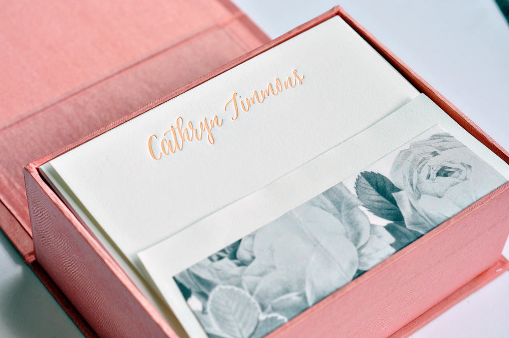petite blush silk stationery box - p3
