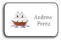 personalized stickers - ahoy matey