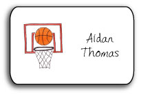 personalized stickers  basketball star