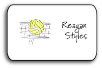 personalized stickers  dig set spike