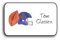 personalized stickers  football fanatic
