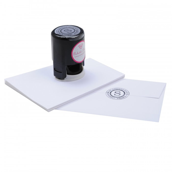 the larnes self - inking circle stamp