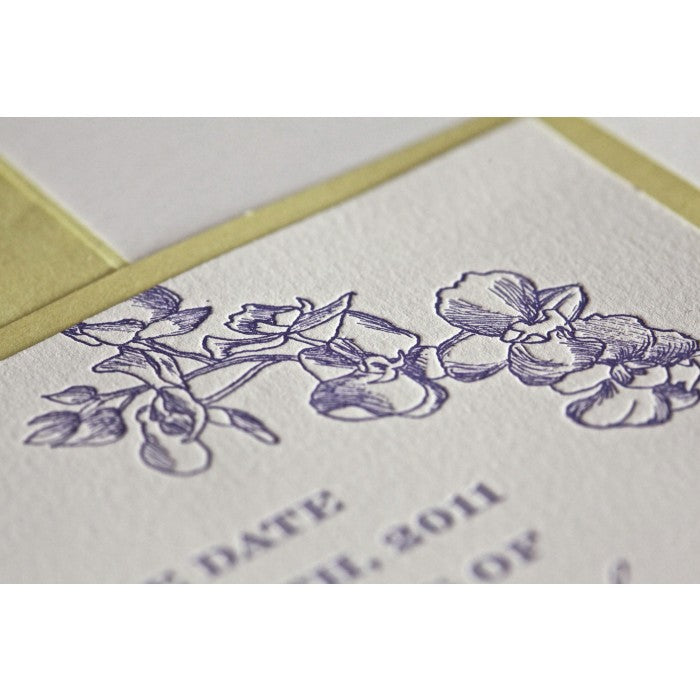adrienne & michael save the date card