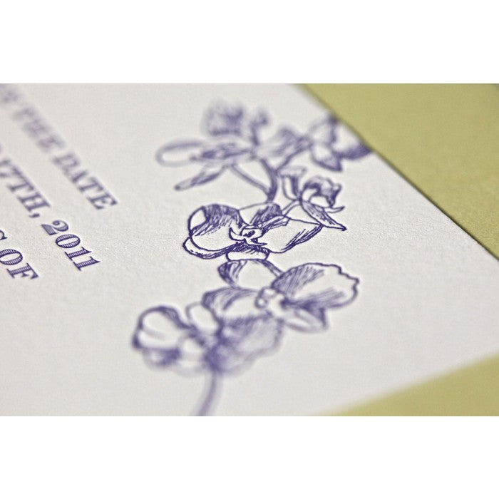 adrienne & michael save the date card