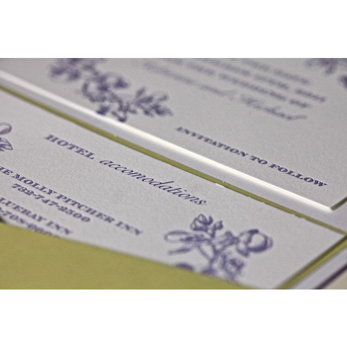 adrienne & michael save the date card