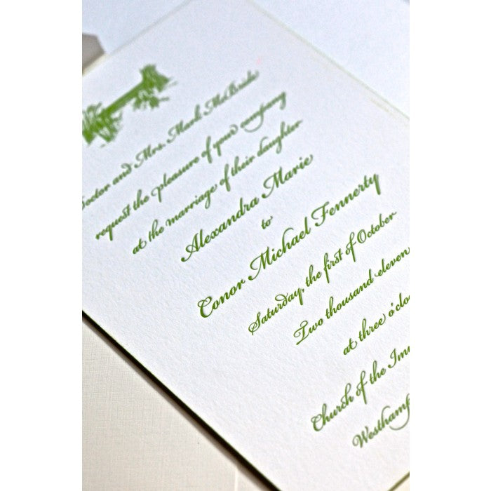 alex & conor wedding invitation