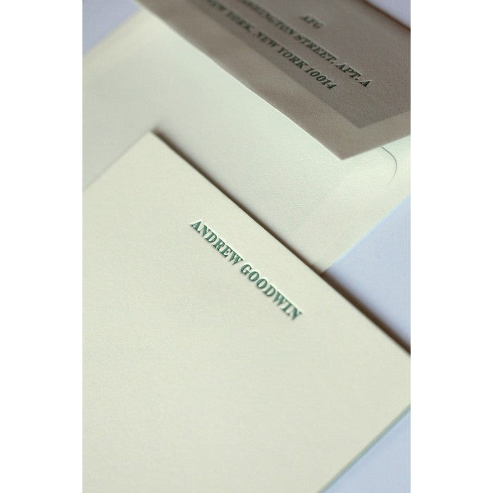 andrew social stationery