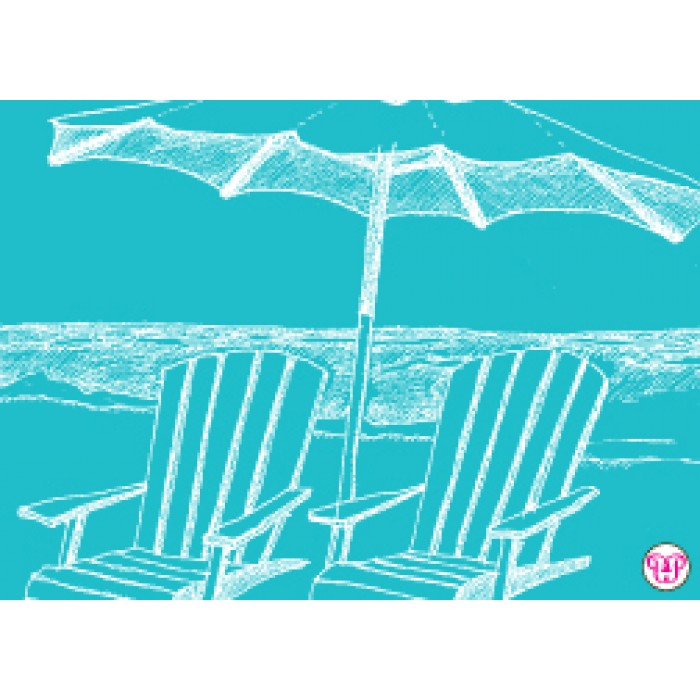 beach chairs enclosure card