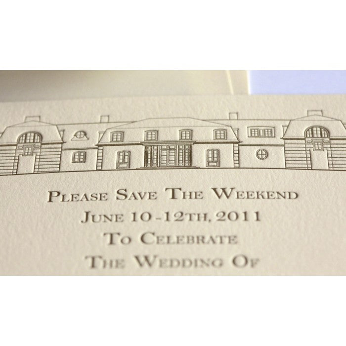 building save the date card
