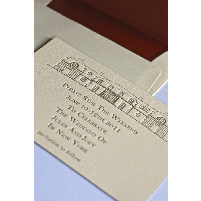 building save the date card