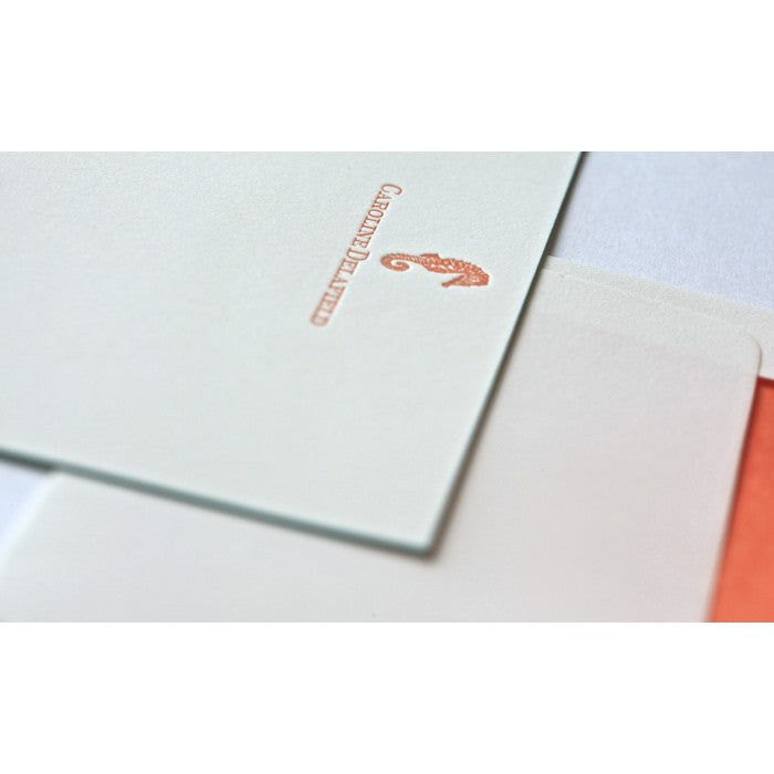 carrie sea horse letter sheet stationery