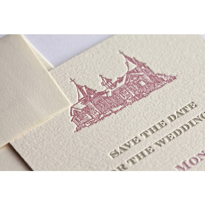 castle save the date card