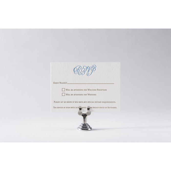 christy & william response card