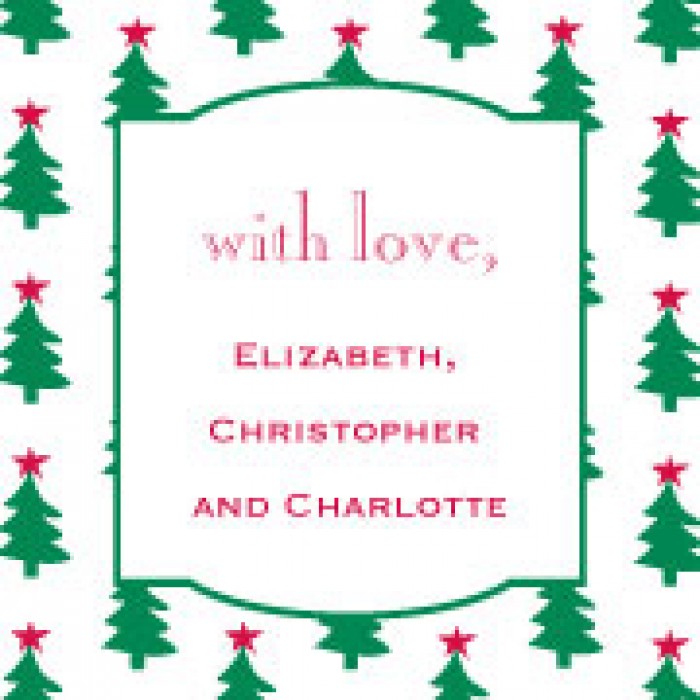 o christmas tree green holiday cards