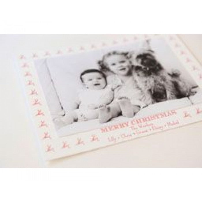 dancing deer holiday card
