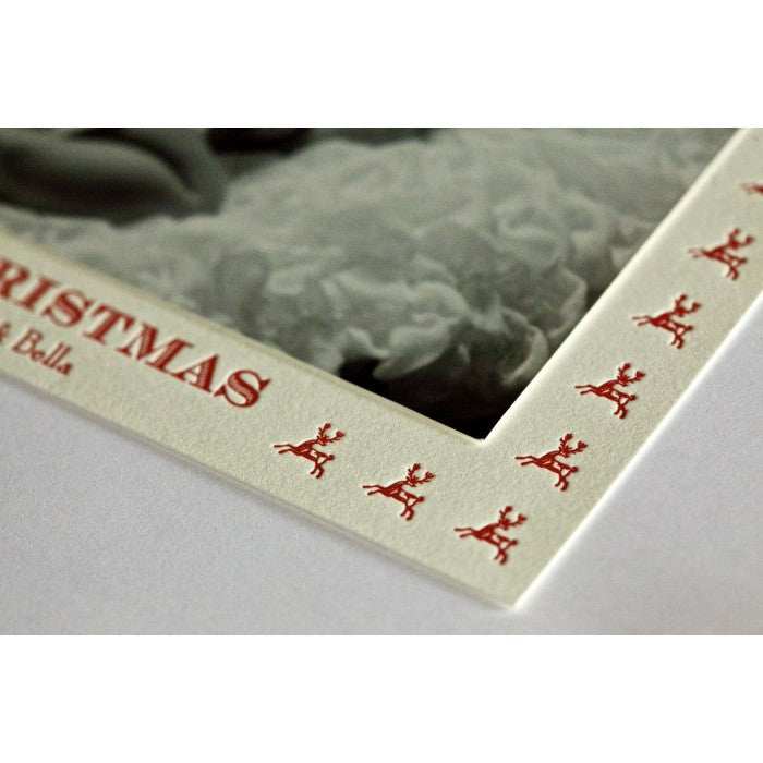 dancing deer holiday card