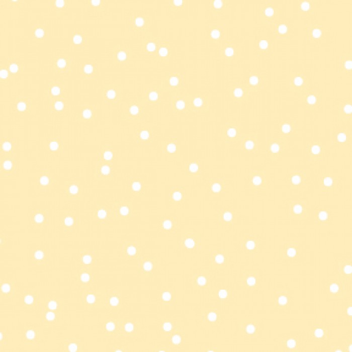 flat print baby announcement - darling dots yellow