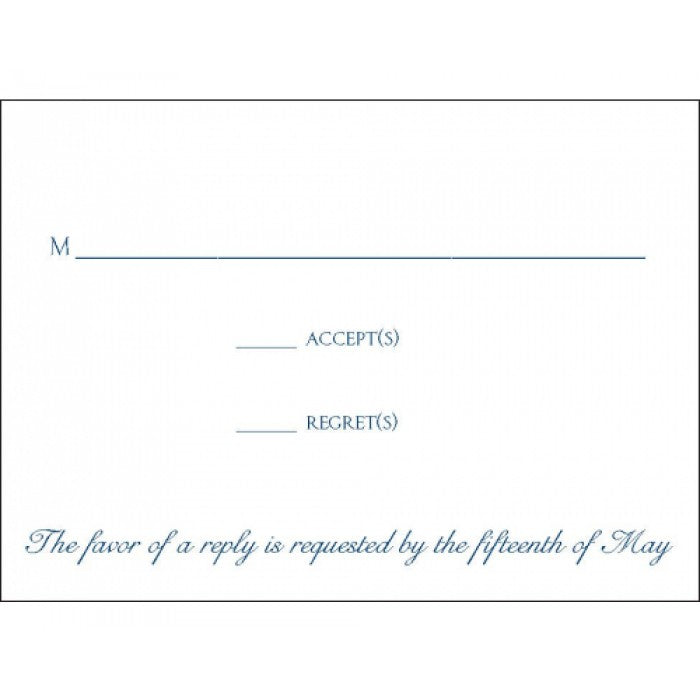 ellie & will response card