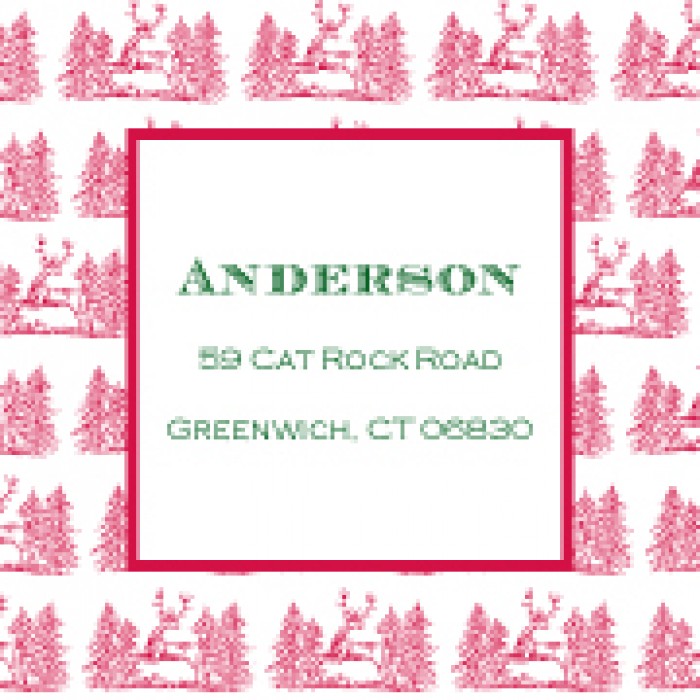 forest of deer holiday cards